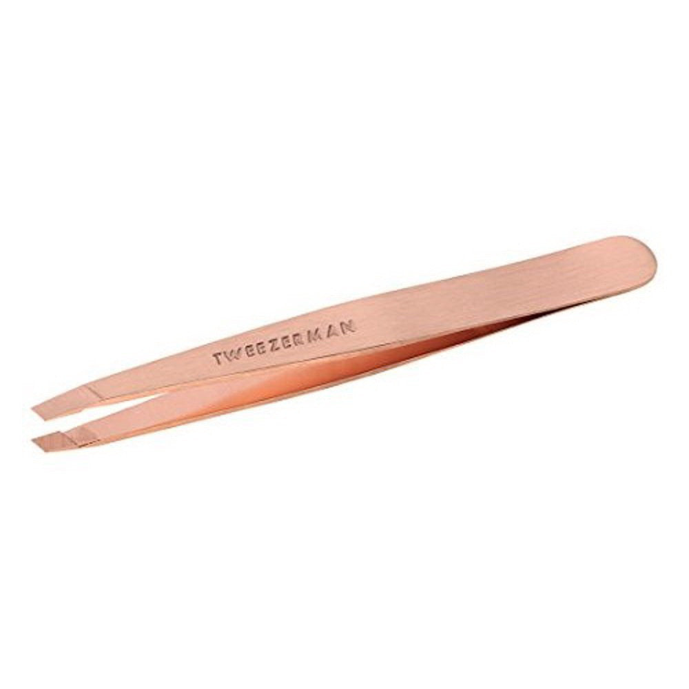 Tweezerman Rose Gold Slanted Tweezer, Model No. 1256-RGR, 1 Ea